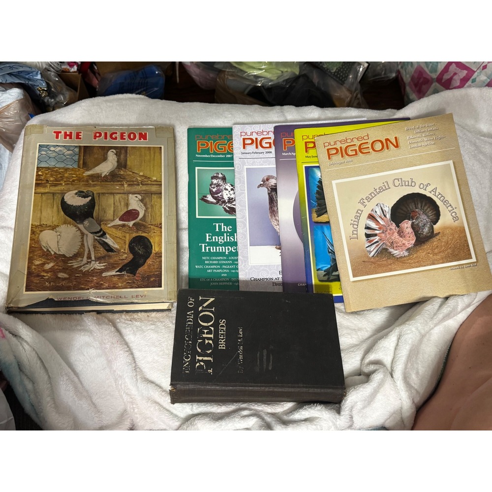 Wendell Levi Pigeon Book Set Encyclopedia of Pigeon Breeds Purebred Magazines